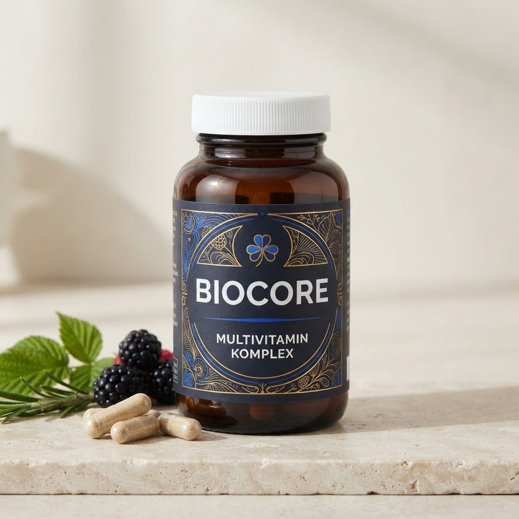 BioCore Multivitamin Komplex fles met witte dop